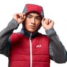 Jack Wolfskin Hybridjacke Crossing Peak grau/rot Herren